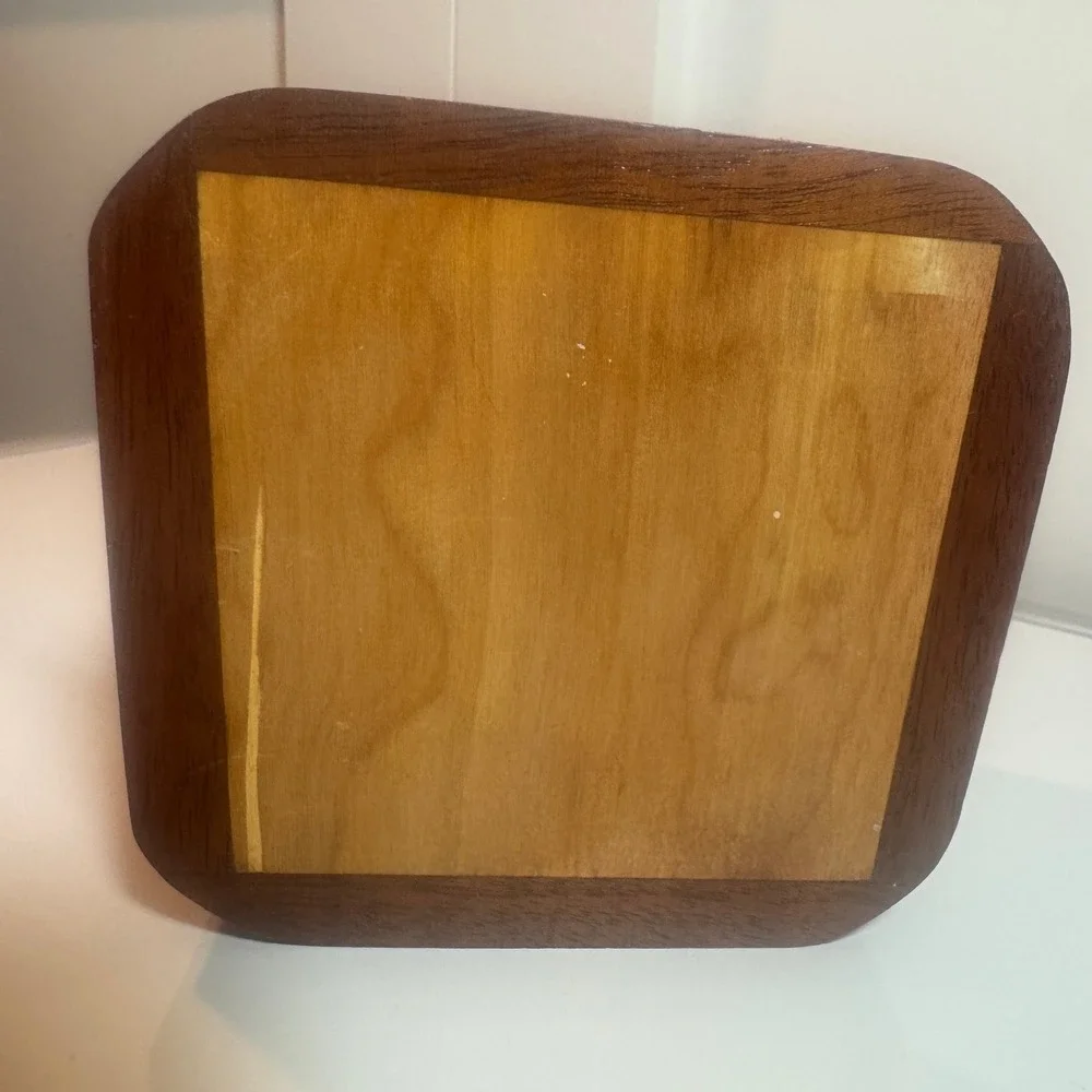Wooden Keepsake Trinket Box Inlaid Wood Hinged Lid Decorative Storage‎ Jewelry